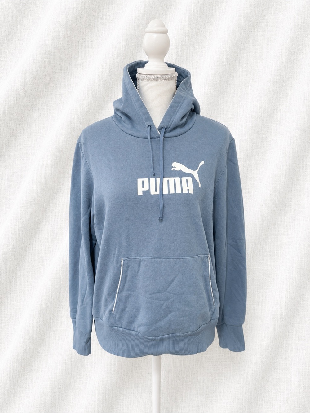 Puma Blue Hoodie with White Logo